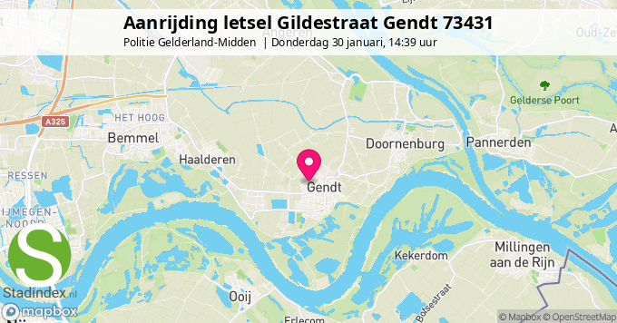 Aanrijding letsel Gildestraat Gendt 73431