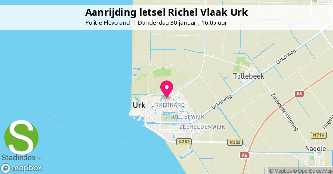 Aanrijding letsel Richel Vlaak Urk