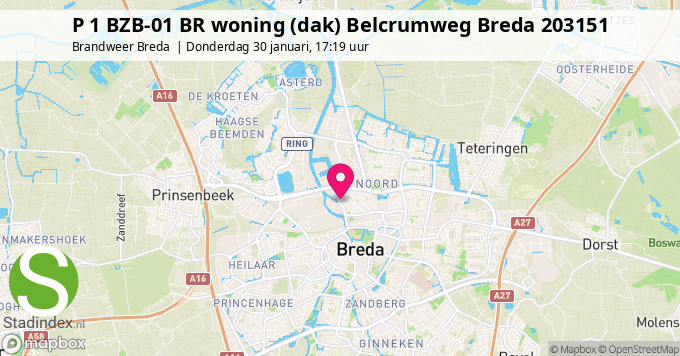 P 1 BZB-01 BR woning (dak) Belcrumweg Breda 203151