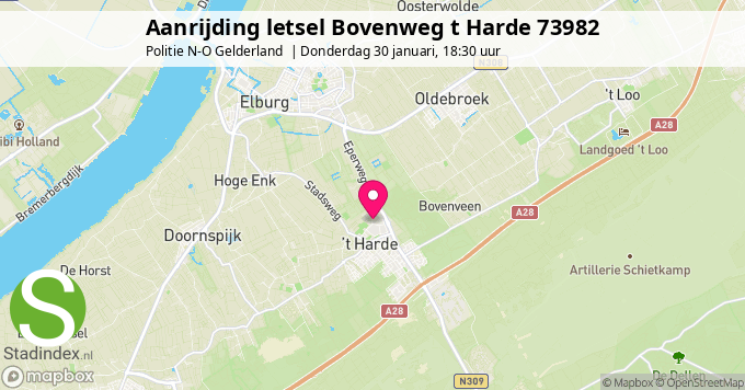 Aanrijding letsel Bovenweg t Harde 73982