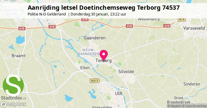 Aanrijding letsel Doetinchemseweg Terborg 74537