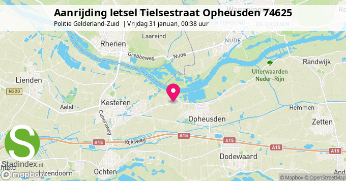 Aanrijding letsel Tielsestraat Opheusden 74625