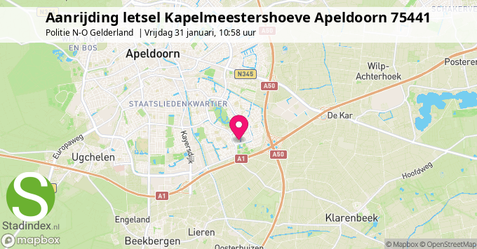 Aanrijding letsel Kapelmeestershoeve Apeldoorn 75441