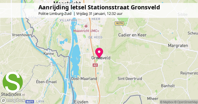 Aanrijding letsel Stationsstraat Gronsveld