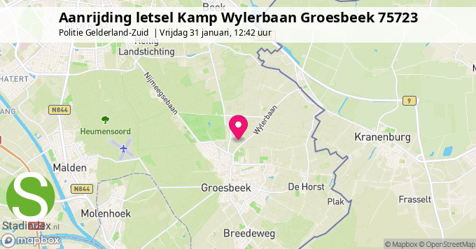 Aanrijding letsel Kamp Wylerbaan Groesbeek 75723