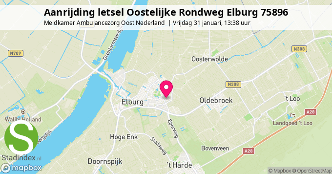 Aanrijding letsel Oostelijke Rondweg Elburg 75896