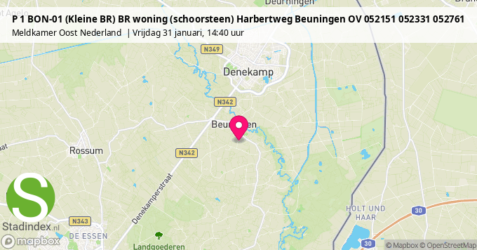 P 1 BON-01 (Kleine BR) BR woning (schoorsteen) Harbertweg Beuningen OV 052151 052331 052761