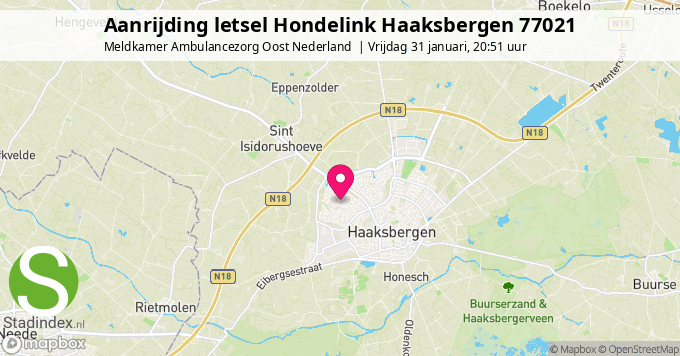 Aanrijding letsel Hondelink Haaksbergen 77021