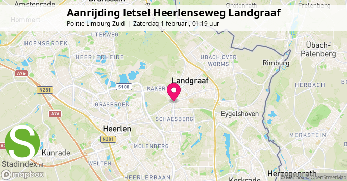 Aanrijding letsel Heerlenseweg Landgraaf