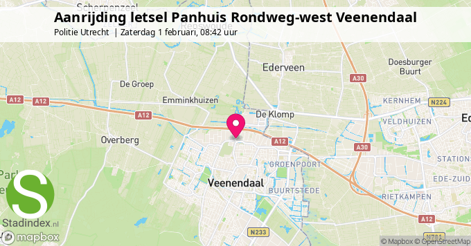 Aanrijding letsel Panhuis Rondweg-west Veenendaal