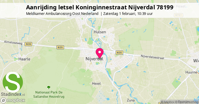 Aanrijding letsel Koninginnestraat Nijverdal 78199