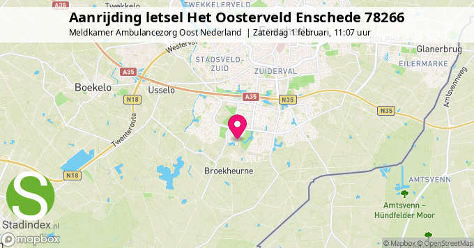 Aanrijding letsel Het Oosterveld Enschede 78266