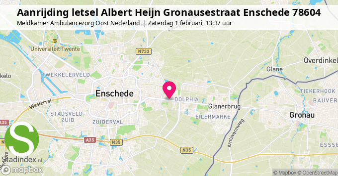 Aanrijding letsel Albert Heijn Gronausestraat Enschede 78604