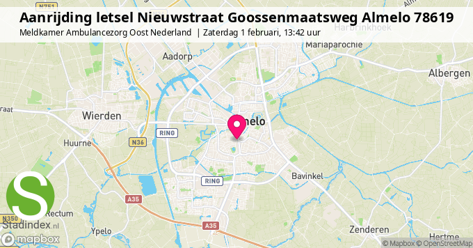 Aanrijding letsel Nieuwstraat Goossenmaatsweg Almelo 78619