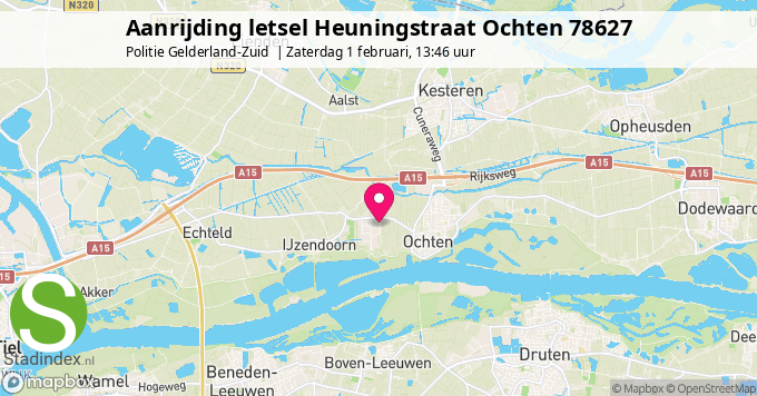 Aanrijding letsel Heuningstraat Ochten 78627