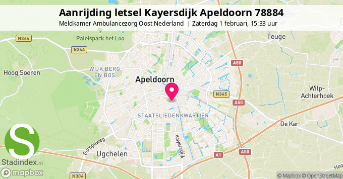 Aanrijding letsel Kayersdijk Apeldoorn 78884