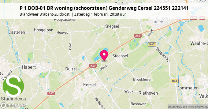 P 1 BOB-01 BR woning (schoorsteen) Genderweg Eersel 224551 222141