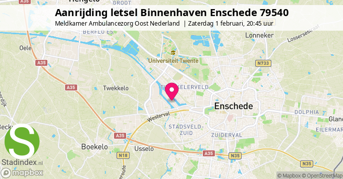 Aanrijding letsel Binnenhaven Enschede 79540