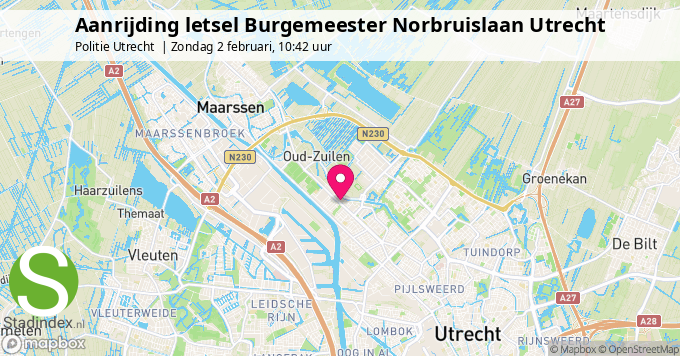 Aanrijding letsel Burgemeester Norbruislaan Utrecht