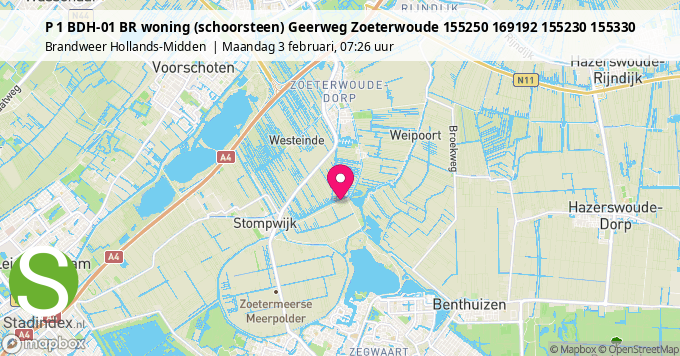 P 1 BDH-01 BR woning (schoorsteen) Geerweg Zoeterwoude 155250 169192 155230 155330