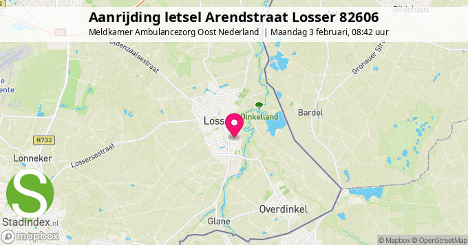 Aanrijding letsel Arendstraat Losser 82606