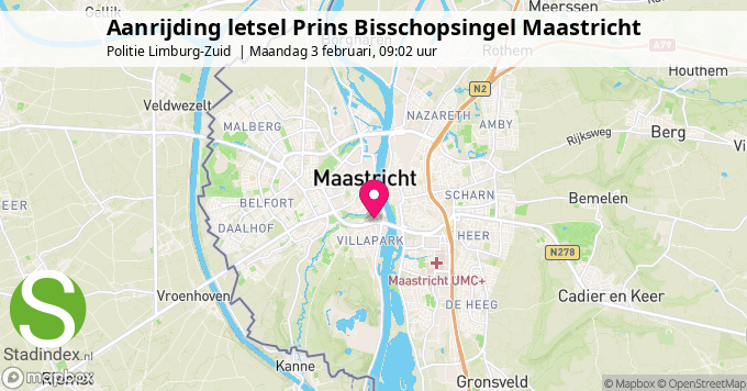 Aanrijding letsel Prins Bisschopsingel Maastricht