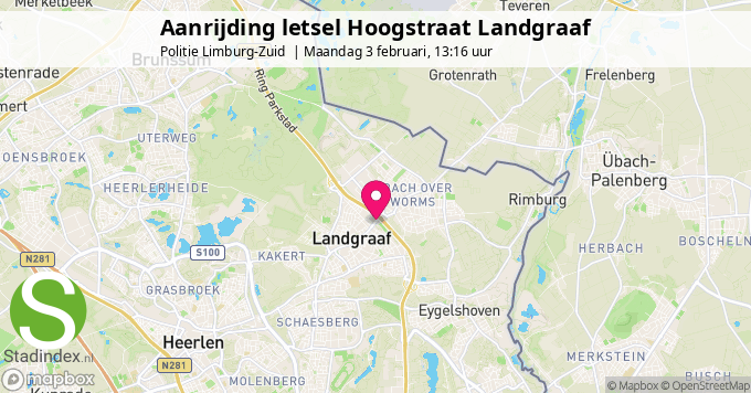 Aanrijding letsel Hoogstraat Landgraaf