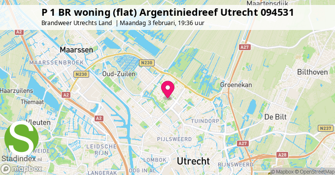 P 1 BR woning (flat) Argentiniedreef Utrecht 094531