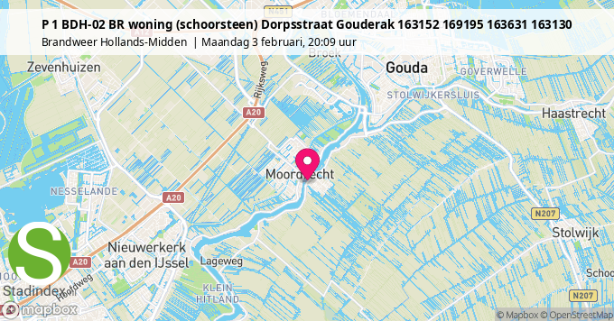 P 1 BDH-02 BR woning (schoorsteen) Dorpsstraat Gouderak 163152 169195 163631 163130