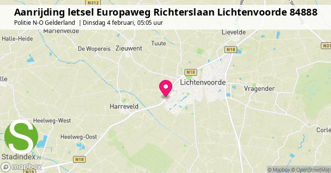 Aanrijding letsel Europaweg Richterslaan Lichtenvoorde 84888