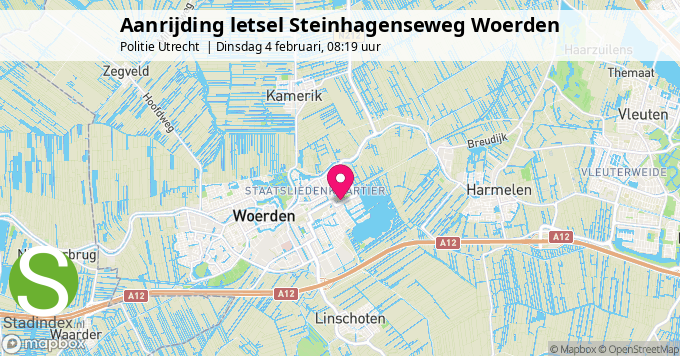 Aanrijding letsel Steinhagenseweg Woerden