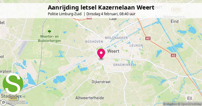 Aanrijding letsel Kazernelaan Weert