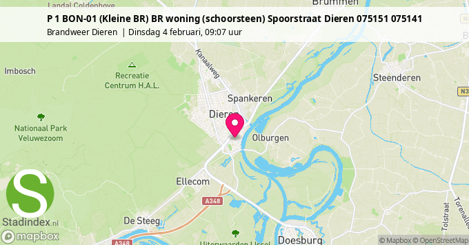 P 1 BON-01 (Kleine BR) BR woning (schoorsteen) Spoorstraat Dieren 075151 075141