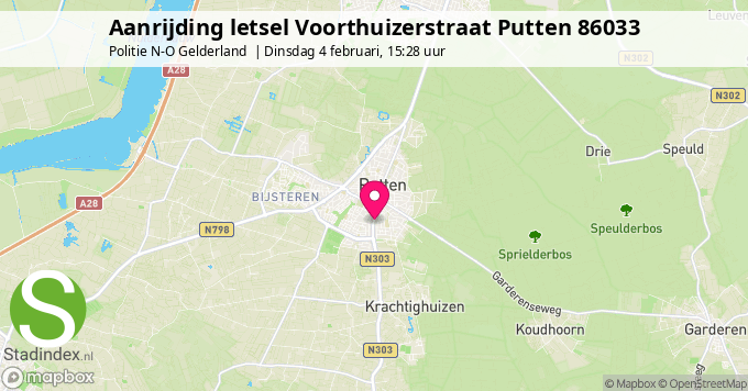 Aanrijding letsel Voorthuizerstraat Putten 86033