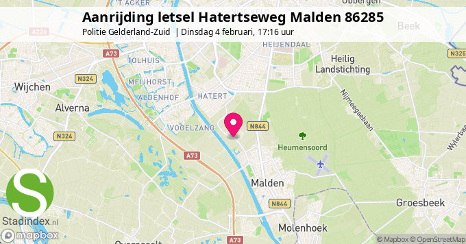 Aanrijding letsel Hatertseweg Malden 86285