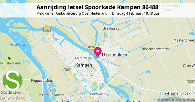 Aanrijding letsel Spoorkade Kampen 86488