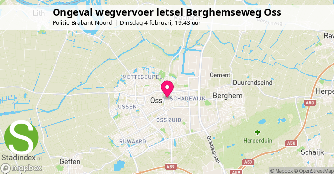 Ongeval wegvervoer letsel Berghemseweg Oss