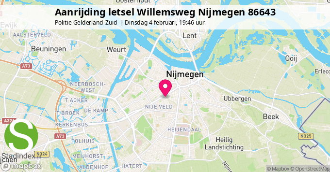 Aanrijding letsel Willemsweg Nijmegen 86643