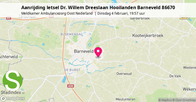 Aanrijding letsel Dr. Willem Dreeslaan Hooilanden Barneveld 86670