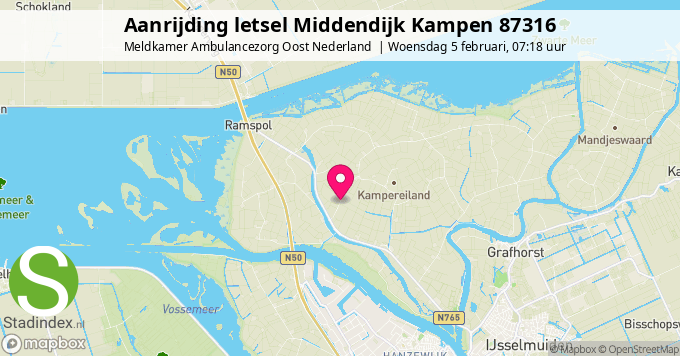 Aanrijding letsel Middendijk Kampen 87316