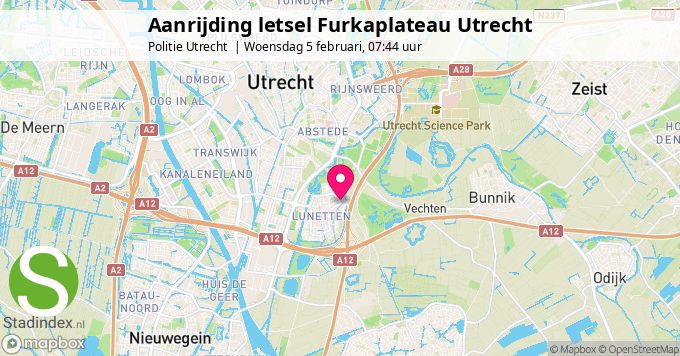 Aanrijding letsel Furkaplateau Utrecht