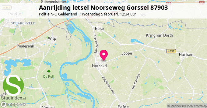 Aanrijding letsel Noorseweg Gorssel 87903