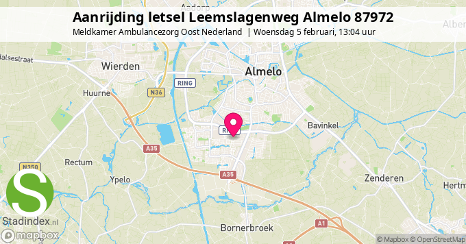 Aanrijding letsel Leemslagenweg Almelo 87972