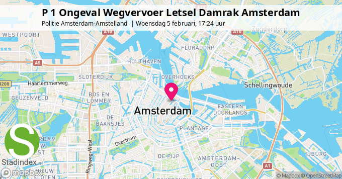 P 1 Ongeval Wegvervoer Letsel Damrak Amsterdam