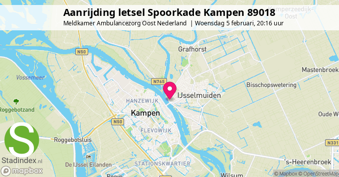 Aanrijding letsel Spoorkade Kampen 89018