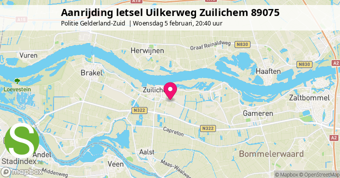 Aanrijding letsel Uilkerweg Zuilichem 89075