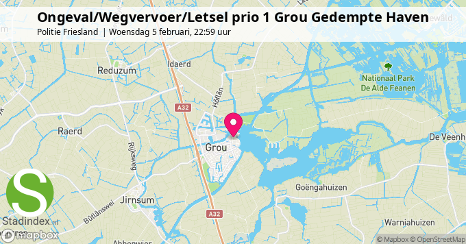 Ongeval/Wegvervoer/Letsel prio 1 Grou Gedempte Haven