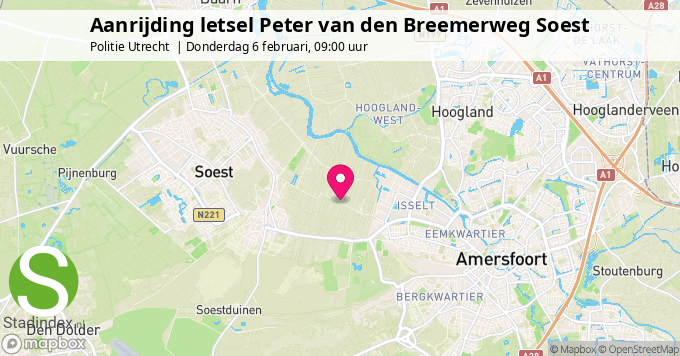 Aanrijding letsel Peter van den Breemerweg Soest