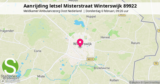 Aanrijding letsel Misterstraat Winterswijk 89922