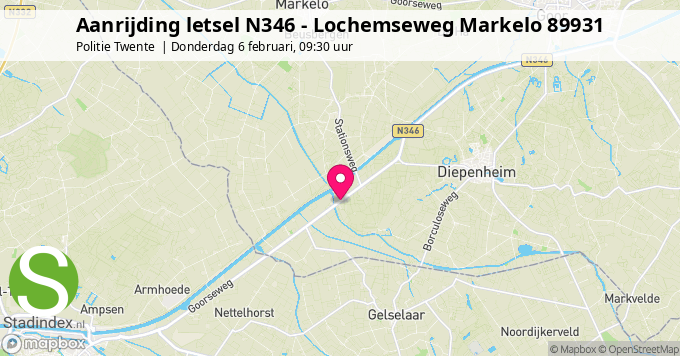 Aanrijding letsel N346 - Lochemseweg Markelo 89931